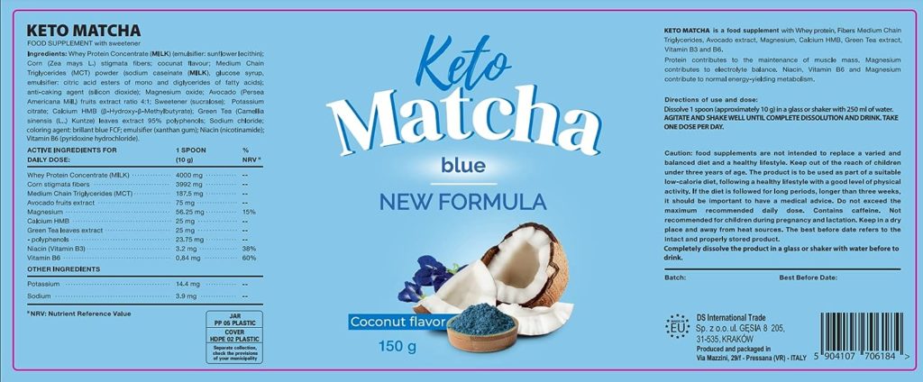 keto matcha blue italia